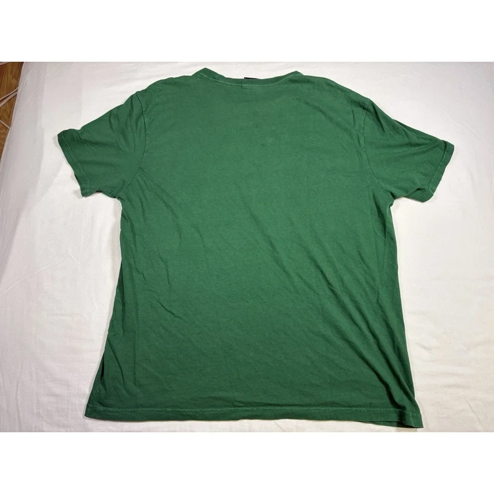 Polo Ralph Lauren Graphic T-Shirt Mens Medium Green Big Crest Logo Pony Cotton